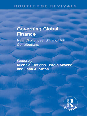 cover image of Governing Global Finance
